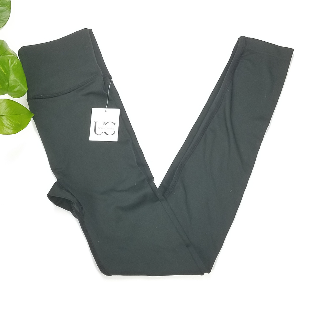NWT Under Control Black Legging Tights Sz S